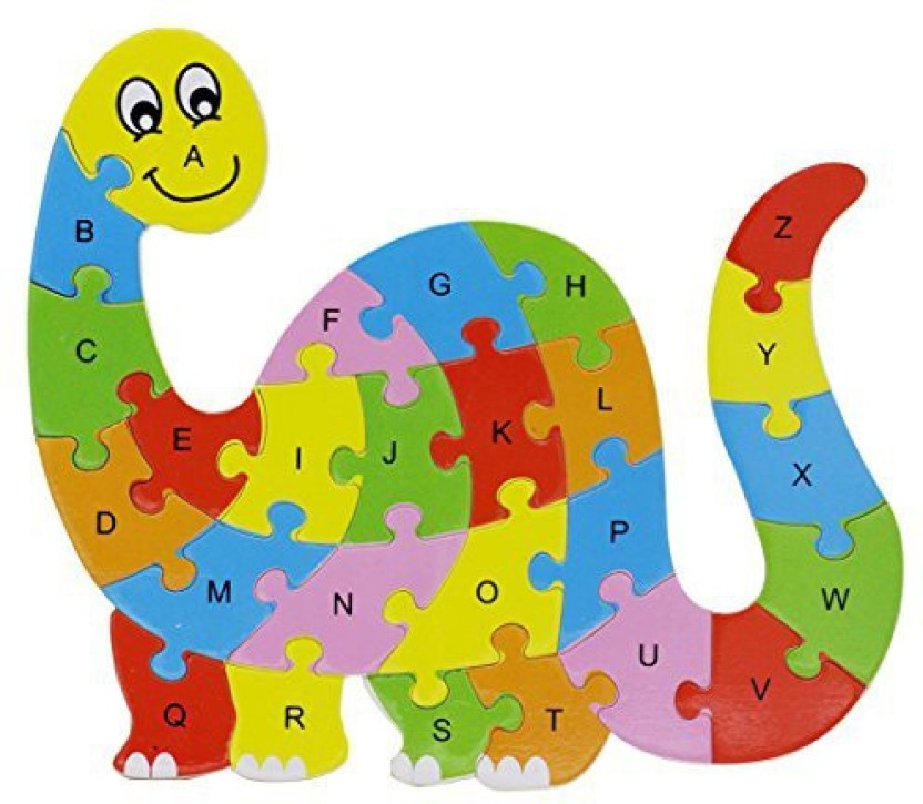 динозаврик с английскими буквами