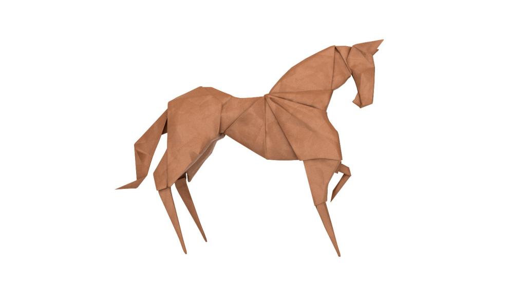 Лошадь оригами
